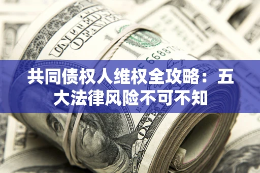 武汉共同债权人维权全攻略：五大法律风险不可不知