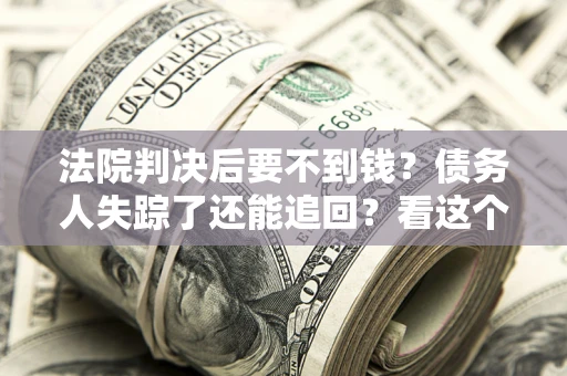 武汉法院判决后要不到钱？债务人失踪了还能追回？看这个方法！