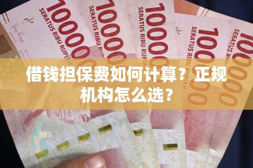 武汉借钱担保费如何计算？正规机构怎么选？