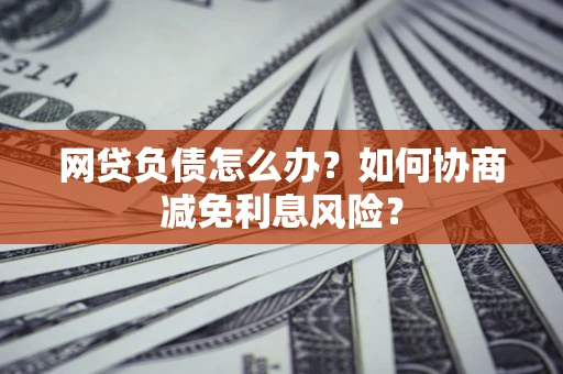 武汉网贷负债怎么办？如何协商减免利息风险？