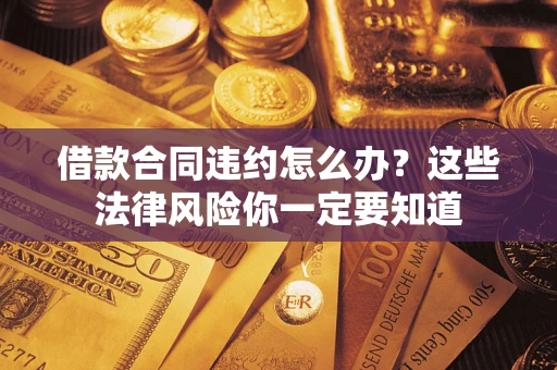 武汉借款合同违约怎么办？这些法律风险你一定要知道