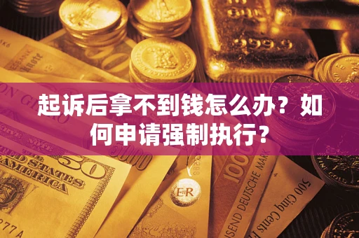 武汉起诉后拿不到钱怎么办？如何申请强制执行？