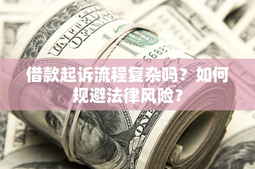 武汉借款起诉流程复杂吗？如何规避法律风险？