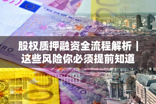 武汉股权质押融资全流程解析｜这些风险你必须提前知道