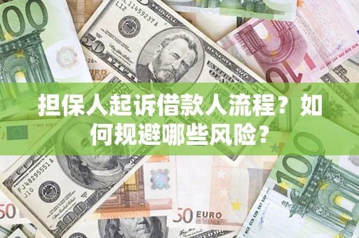 武汉担保人起诉借款人流程？如何规避哪些风险？