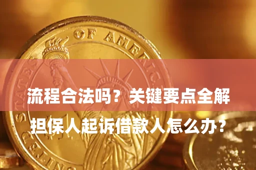 武汉

担保人起诉借款人怎么办？流程合法吗？关键要点全解析
